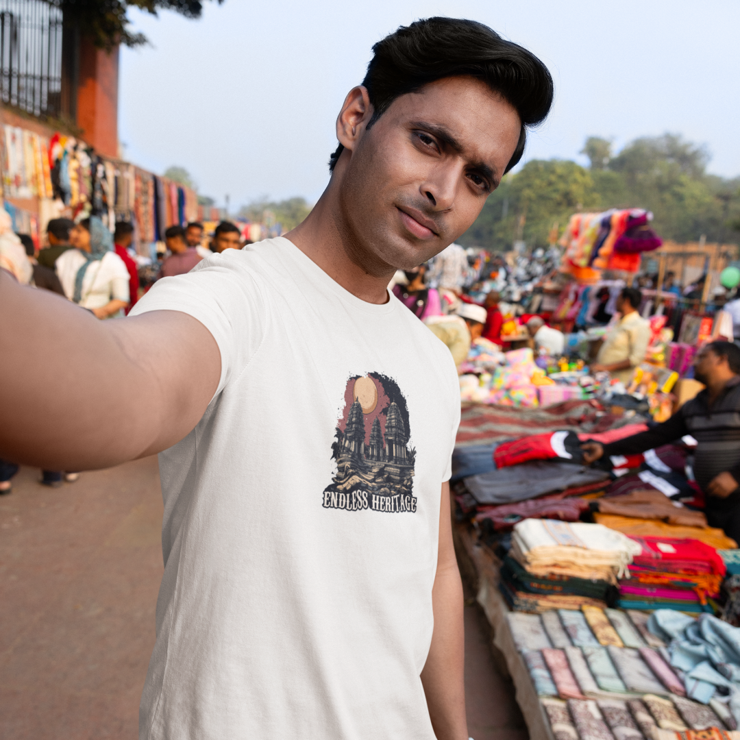 scott-international-t-shirt-mockup-of-a-man-taking-a-selfie-at-a-street-market-m37573